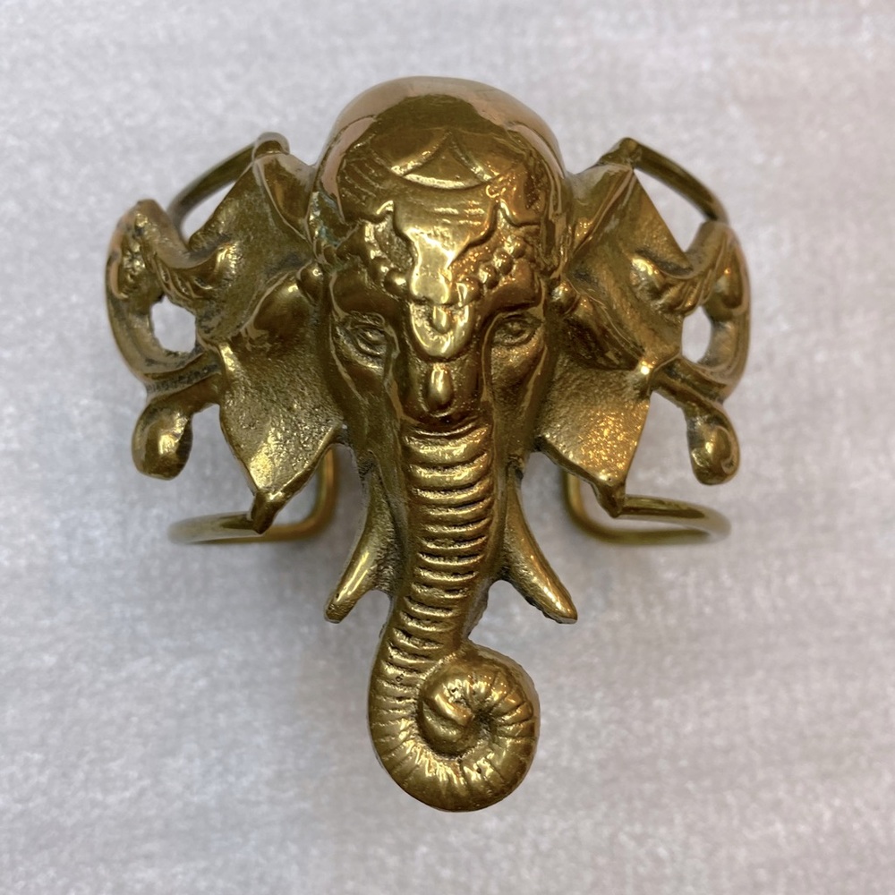 COPY - Elephant Ganesh boho festival metal arm cuff